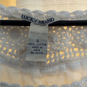 Lucky Brand Cream Fabric dress with Care Tag